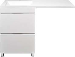 Stella Polare Тумба под раковину Памелла 60 под стиральную машину белая – фотография-2